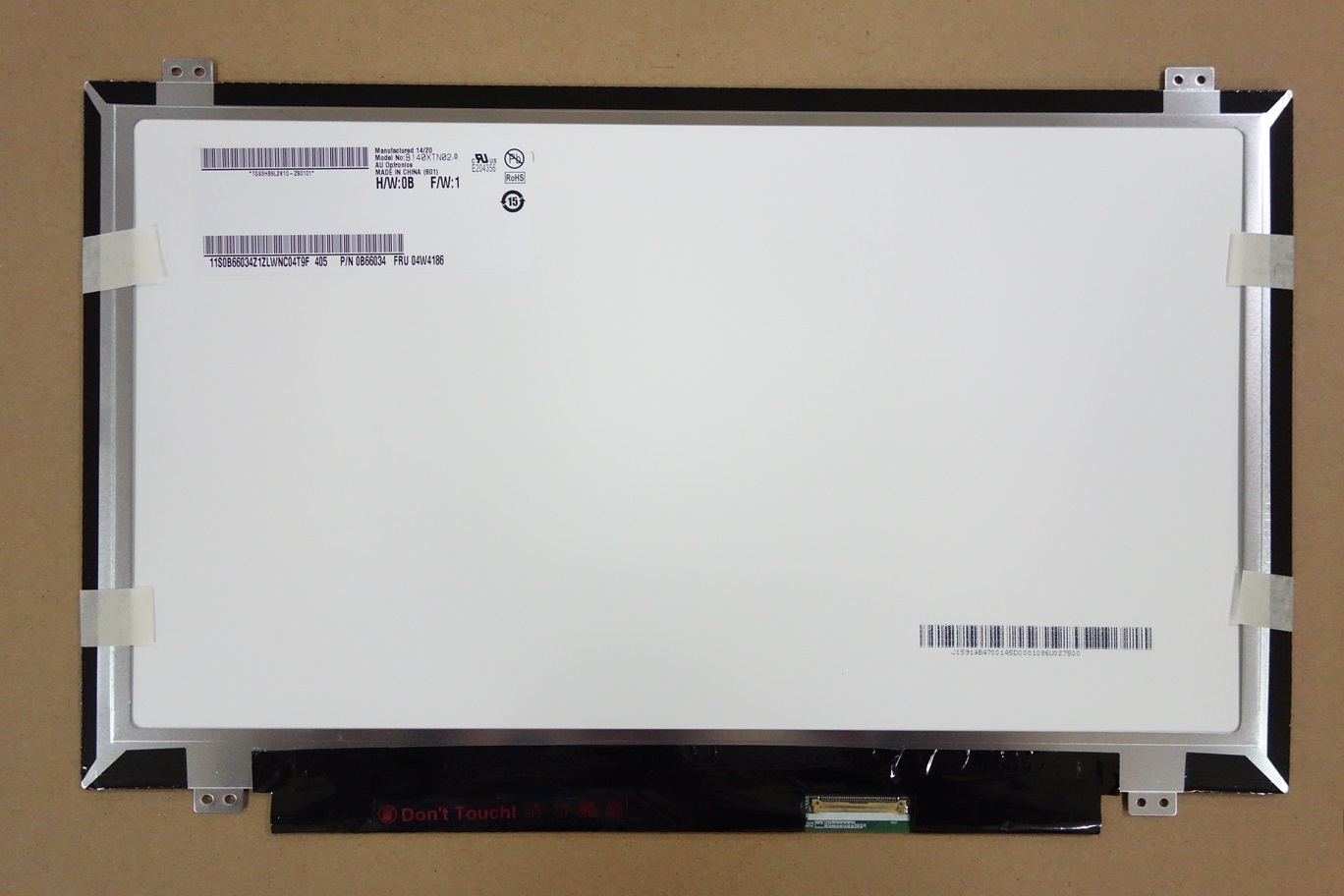 AUO 14.0 laptop LED screen B140XTN02.0 LVDS screen for Lenovo laptop screen
